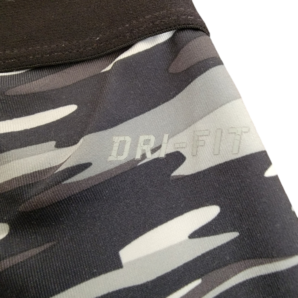 Nike Pro Women's Haze Dri-Fit Training Capri Legging Camo Black Grey Gym… - Picture 11 of 17